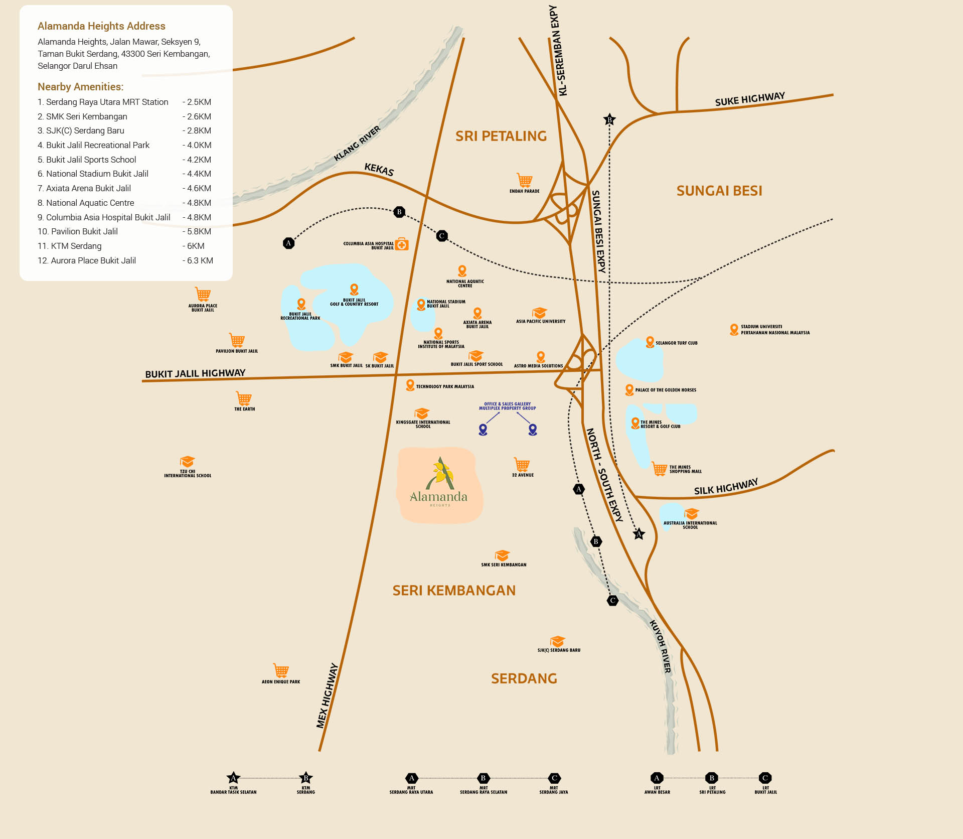 Alamanda Heights Location Map